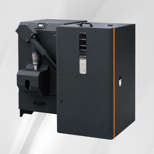 Autonom pellet boiler front