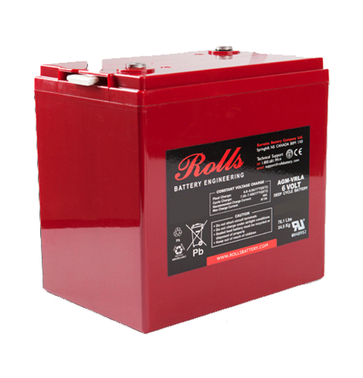 Rolls S6-275 AGM Battery